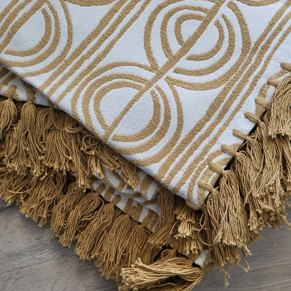 West Elm Geometric Queen Quilt - NWOT